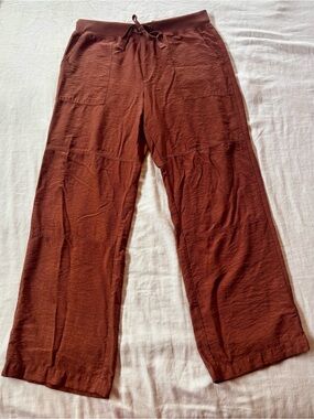 Standard Surplus Rust Brown Drawstring Casual Wideleg Pants